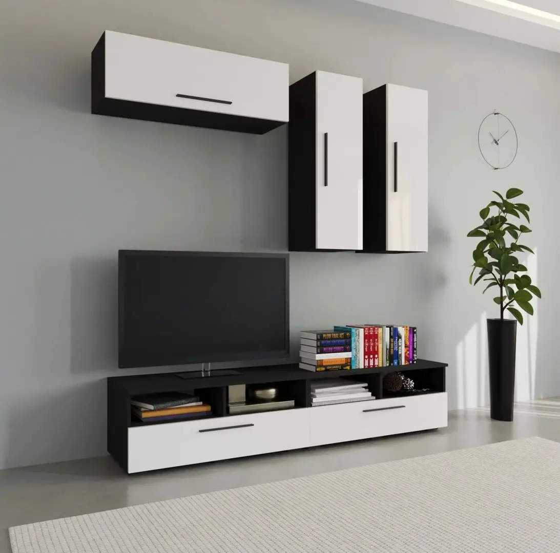 Living Haaus Kos V10 1.9m (Black/White Gloss)
