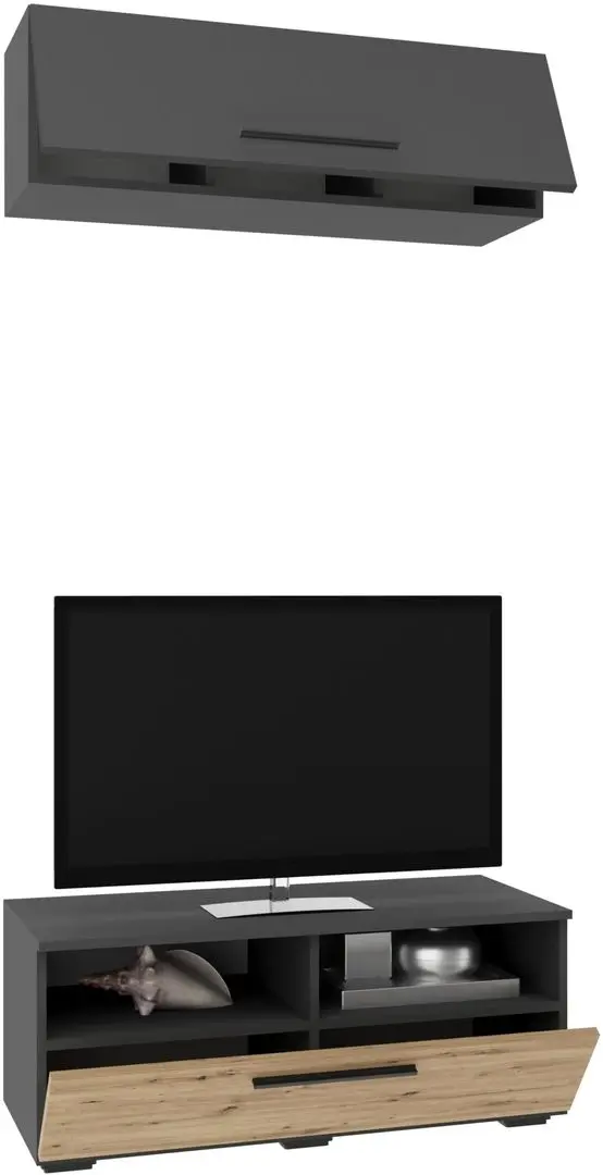 Гостиная Haaus Kos V11 0.95м (Anthracite/Artisan Oak)