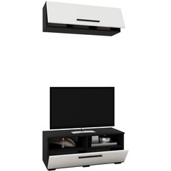 Гостиная Haaus Kos V11 0.95м (Black/White Gloss) Thumb