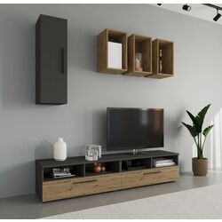 Living Haaus Kos V12 1.9m (Anthracite/Artisan Oak)