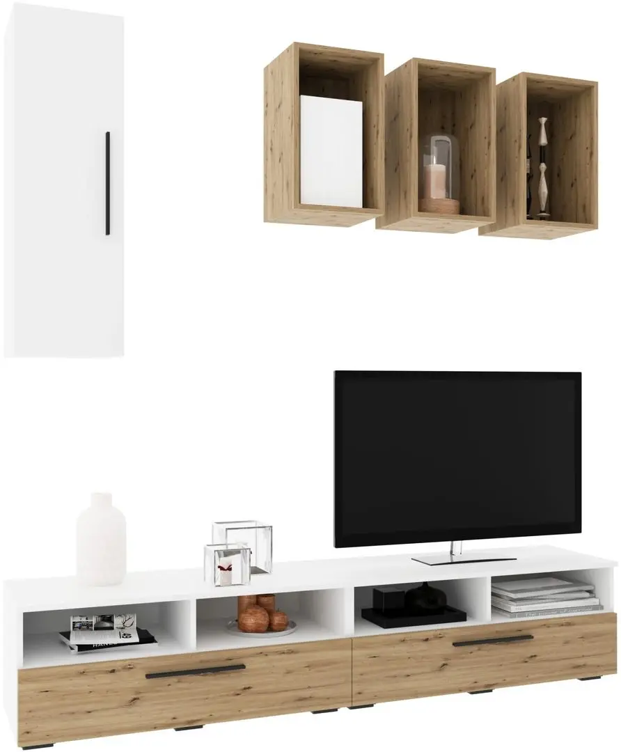 Гостиная Haaus Kos V12 1.9м (White/Artisan Oak) - 2