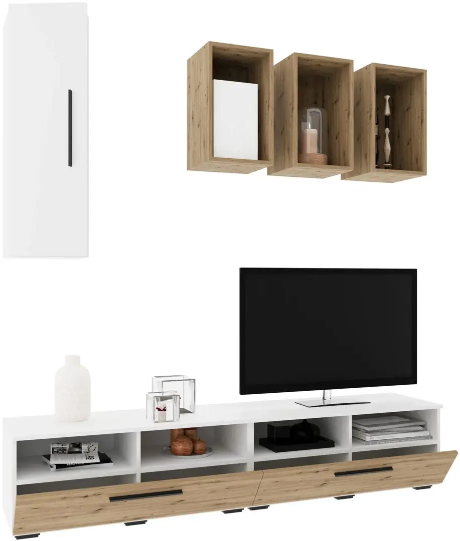 Гостиная Haaus Kos V12 1.9м (White/Artisan Oak) - 3