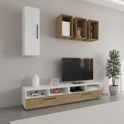 Living Haaus Kos V12 1.9m (White/Artisan Oak)