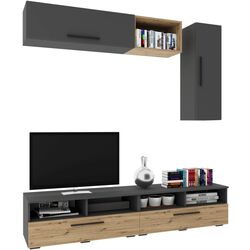 Living Haaus Kos V13 1.9m (Anthracite/Artisan Oak) Thumb