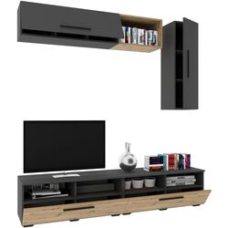 Living Haaus Kos V13 1.9m (Anthracite/Artisan Oak) Thumb