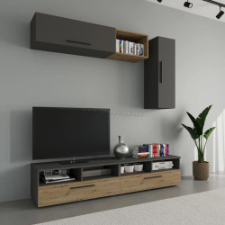 Гостиная Haaus Kos V13 1.9м (Anthracite/Artisan Oak)