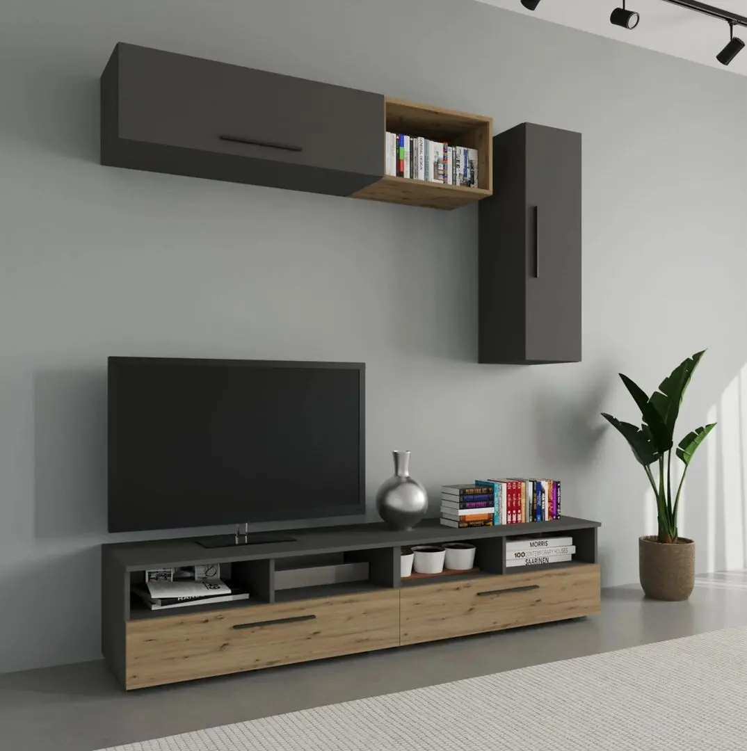 Living Haaus Kos V13 1.9m (Anthracite/Artisan Oak)