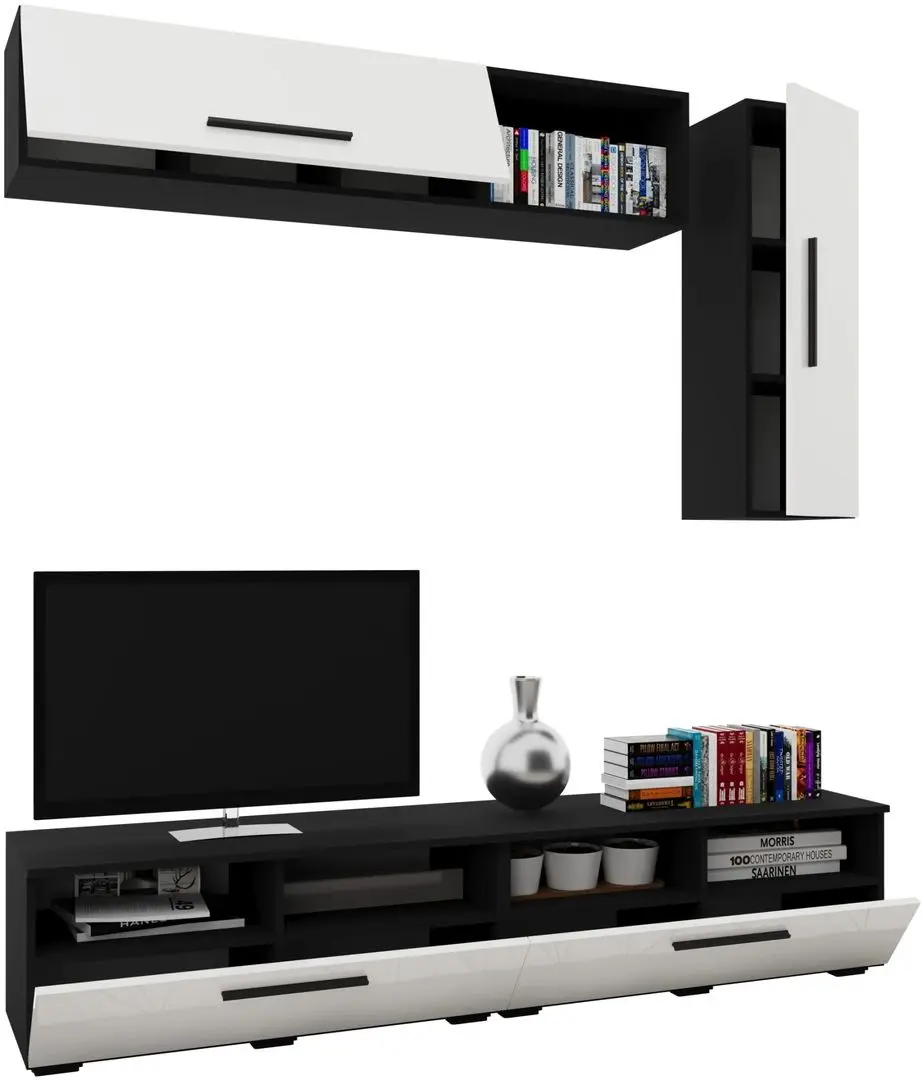 Living Haaus Kos V13 1.9m (Black/White Gloss) - 3