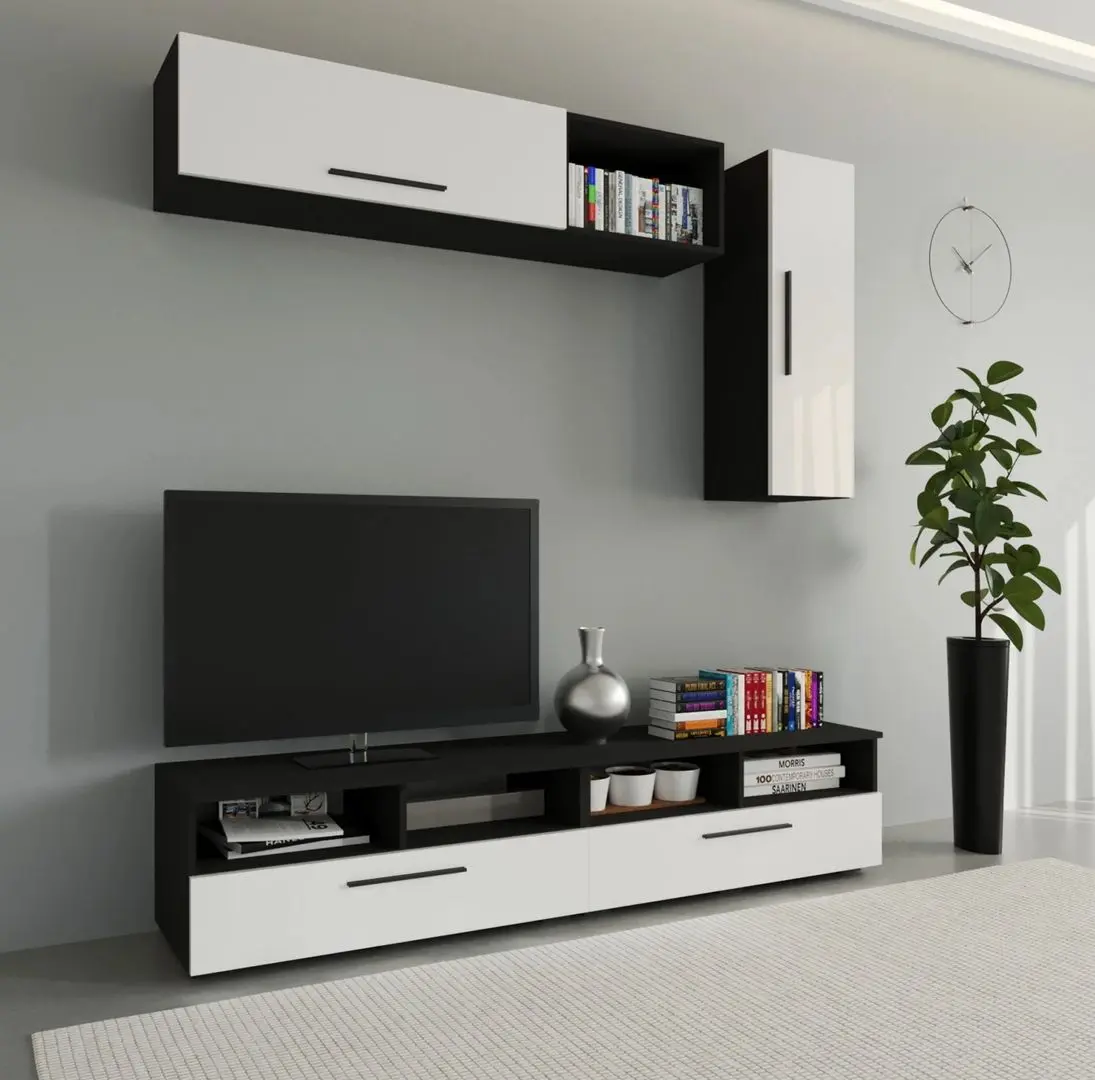 Living Haaus Kos V13 1.9m (Black/White Gloss)