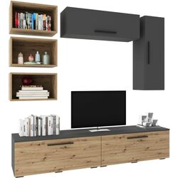 Living Haaus Kos V14 1.9m (Anthracite/Artisan Oak) Thumb