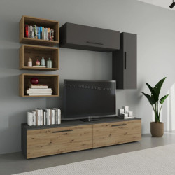 Living Haaus Kos V14 1.9m (Anthracite/Artisan Oak)