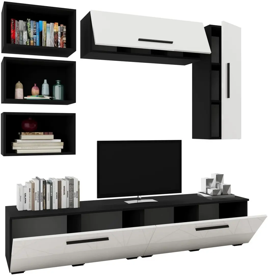 Living Haaus Kos V14 1.9m (Black/White Gloss) - 3