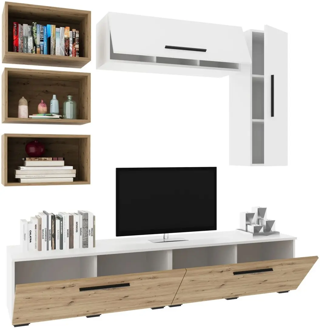 Living Haaus Kos V14 1.9m (White/Artisan Oak) - 3