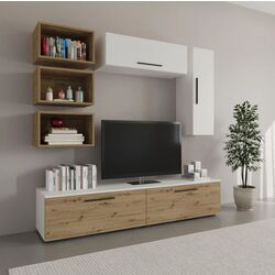 Living Haaus Kos V14 1.9m (White/Artisan Oak) Thumb