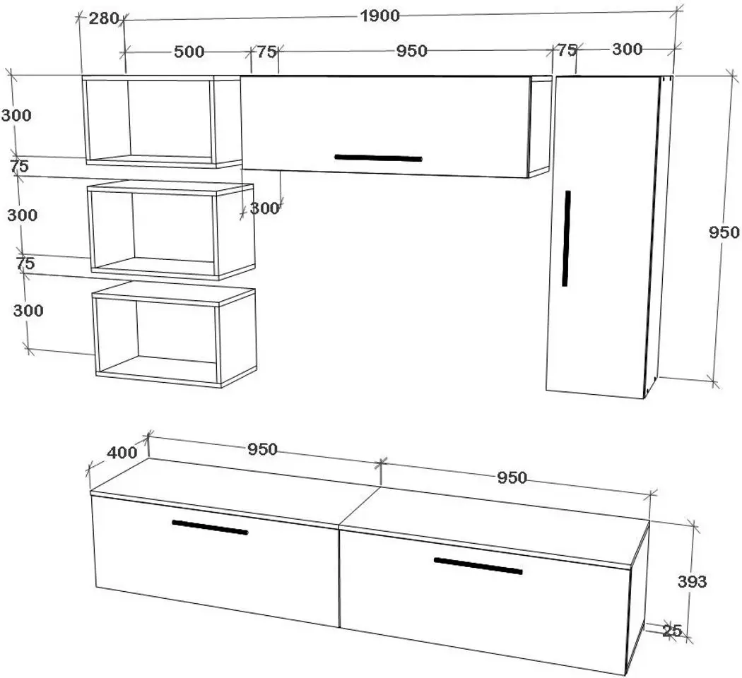 Living Haaus Kos V14 1.9m (White/Artisan Oak) - 4