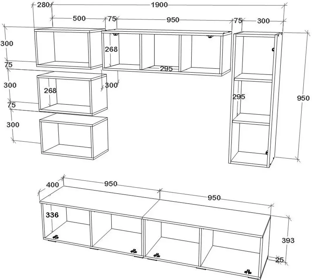 Living Haaus Kos V14 1.9m (White/Artisan Oak) - 5