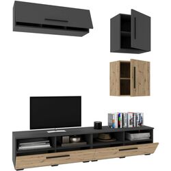 Living Haaus Kos V15 1.9m (Anthracite/Artisan Oak) Thumb