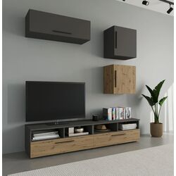 Living Haaus Kos V15 1.9m (Anthracite/Artisan Oak) Thumb