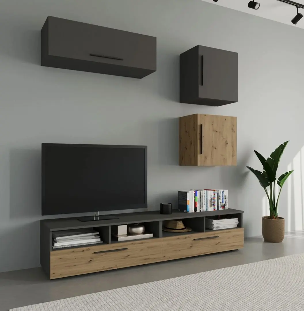 Living Haaus Kos V15 1.9m (Anthracite/Artisan Oak)