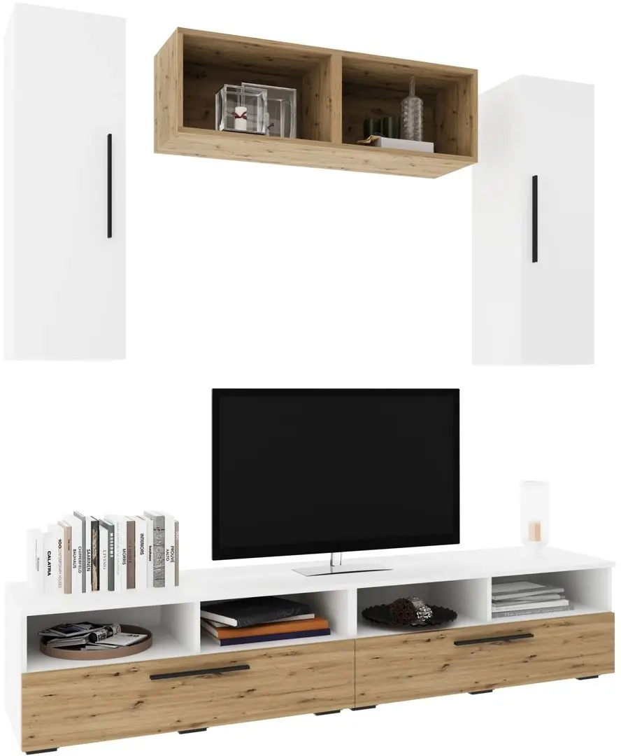 Living Haaus Kos V16 1.9m (White/Artisan Oak) - 2