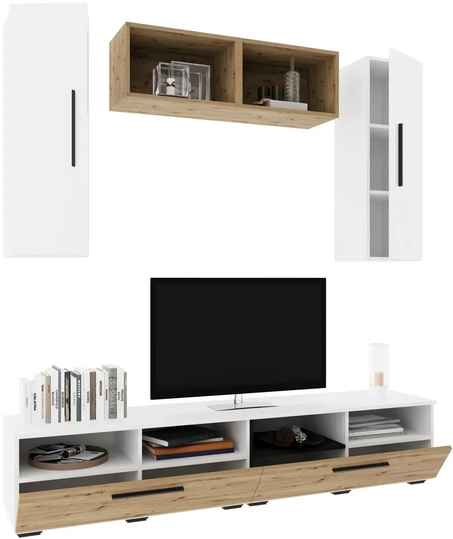 Living Haaus Kos V16 1.9m (White/Artisan Oak) - 3