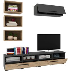 Living Haaus Kos V17 1.9m (Anthracite/Artisan Oak) Thumb