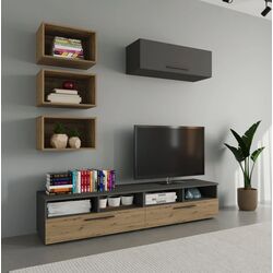 Living Haaus Kos V17 1.9m (Anthracite/Artisan Oak) Thumb
