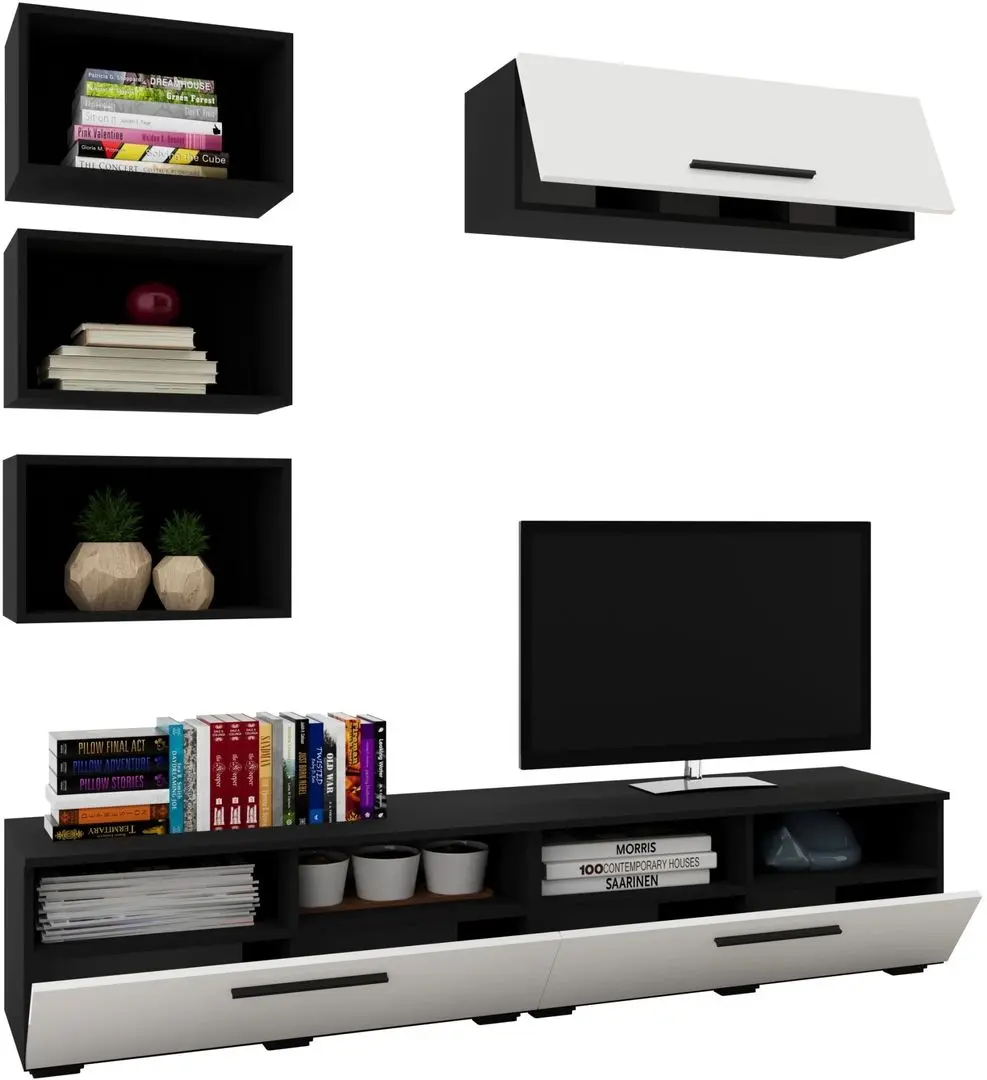 Living Haaus Kos V17 1.9m (Black/White Gloss)