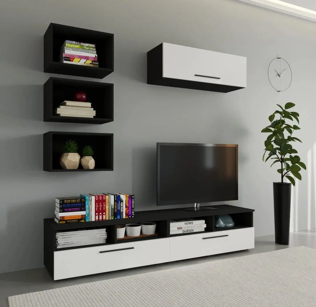 Living Haaus Kos V17 1.9m (Black/White Gloss)