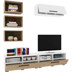 Гостиная Haaus Kos V17 1.9м (White/Artisan Oak) Thumb