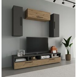 Гостиная Haaus Kos V18 1.9м (Anthracite/Artisan Oak) Thumb