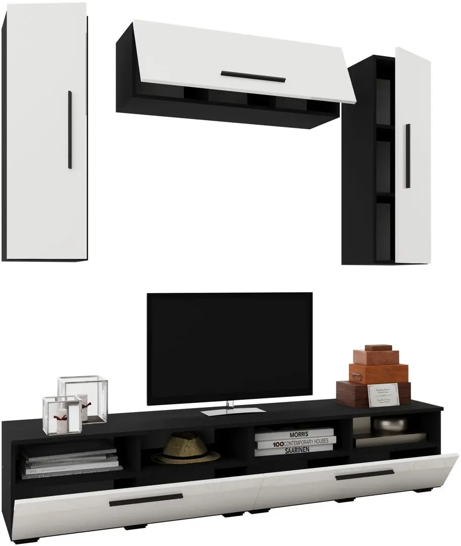 Living Haaus Kos V18 1.9m (Black/White Gloss)