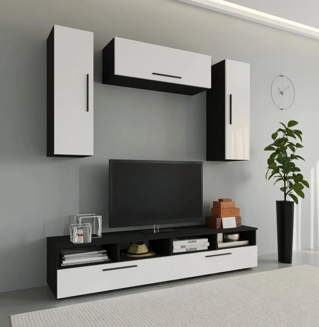 Living Haaus Kos V18 1.9m (Black/White Gloss)