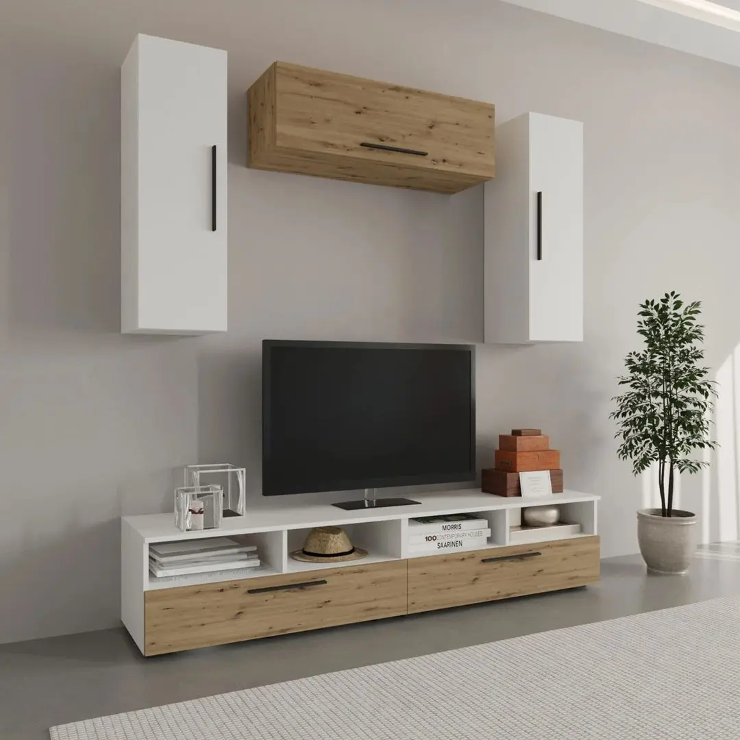 Гостиная Haaus Kos V18 1.9м (White/Artisan Oak)