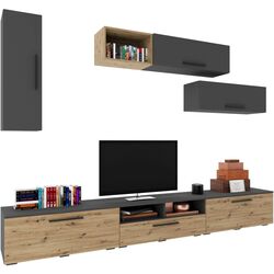 Гостиная Haaus Kos V19 2.85m (Anthracite/Artisan Oak) Thumb