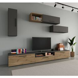 Гостиная Haaus Kos V19 2.85m (Anthracite/Artisan Oak)