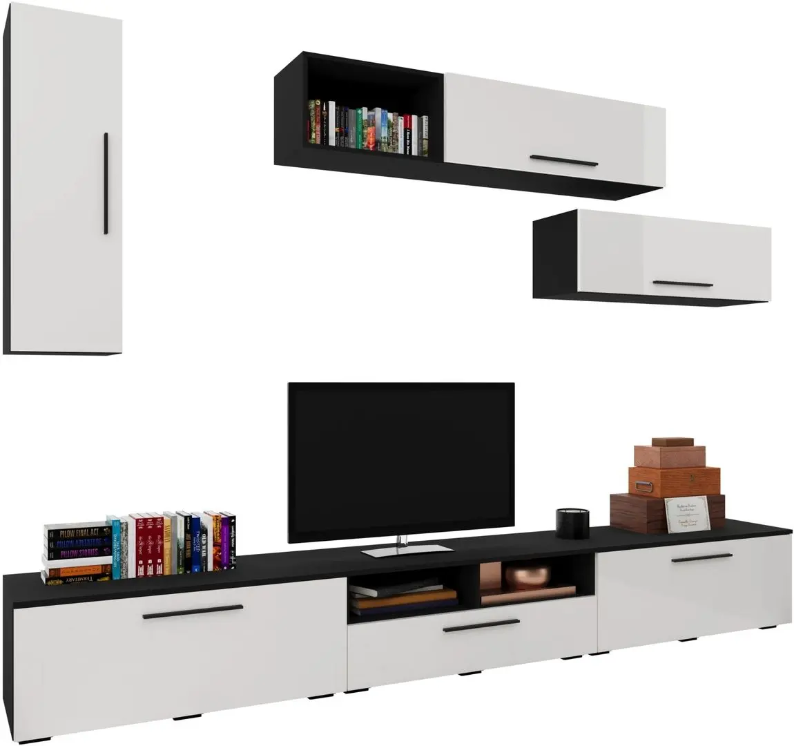 Living Haaus Kos V19 2.85m (Black/White Gloss) - 2