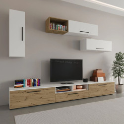 Гостиная Haaus Kos V19 2.85м (White/Artisan Oak)