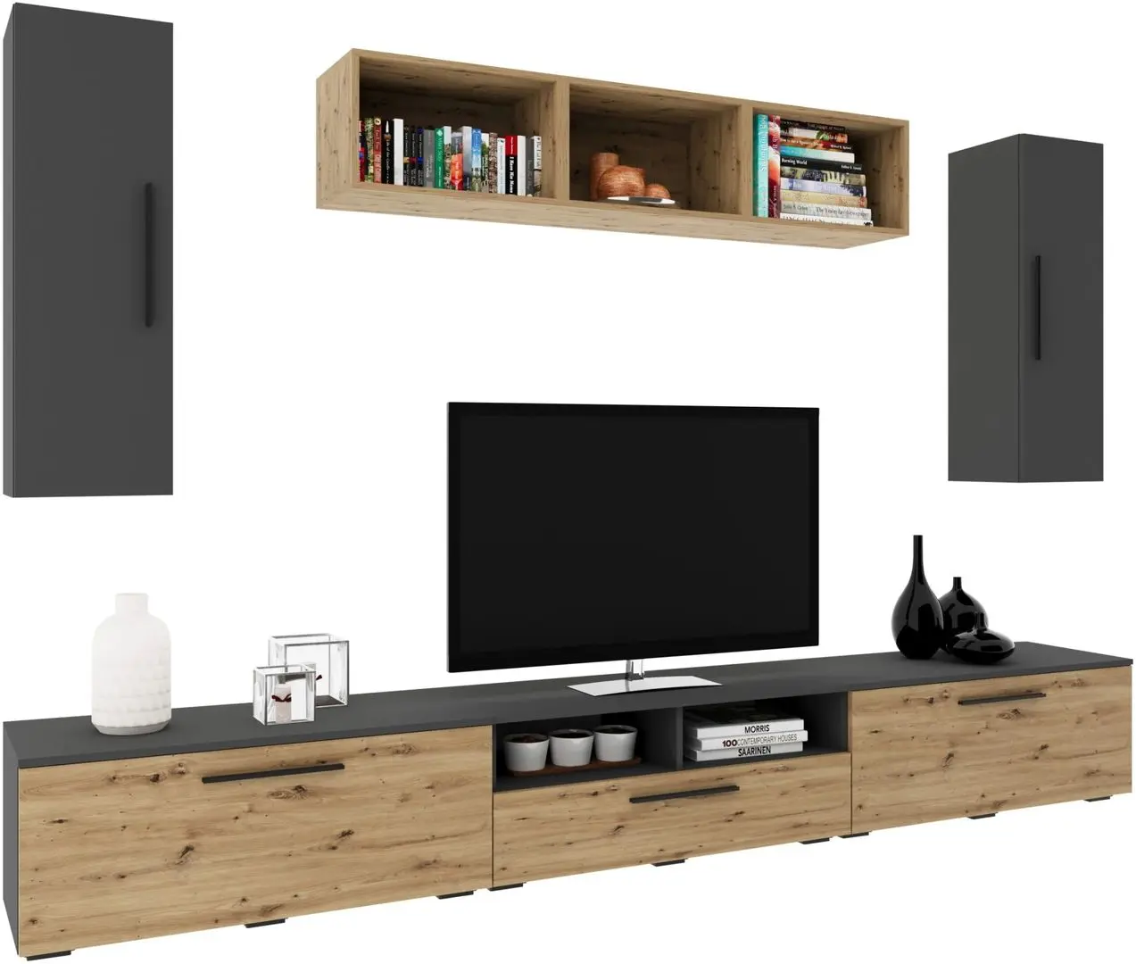 Living Haaus Kos V2 2.85m (Anthracite/Artisan Oak) - 2