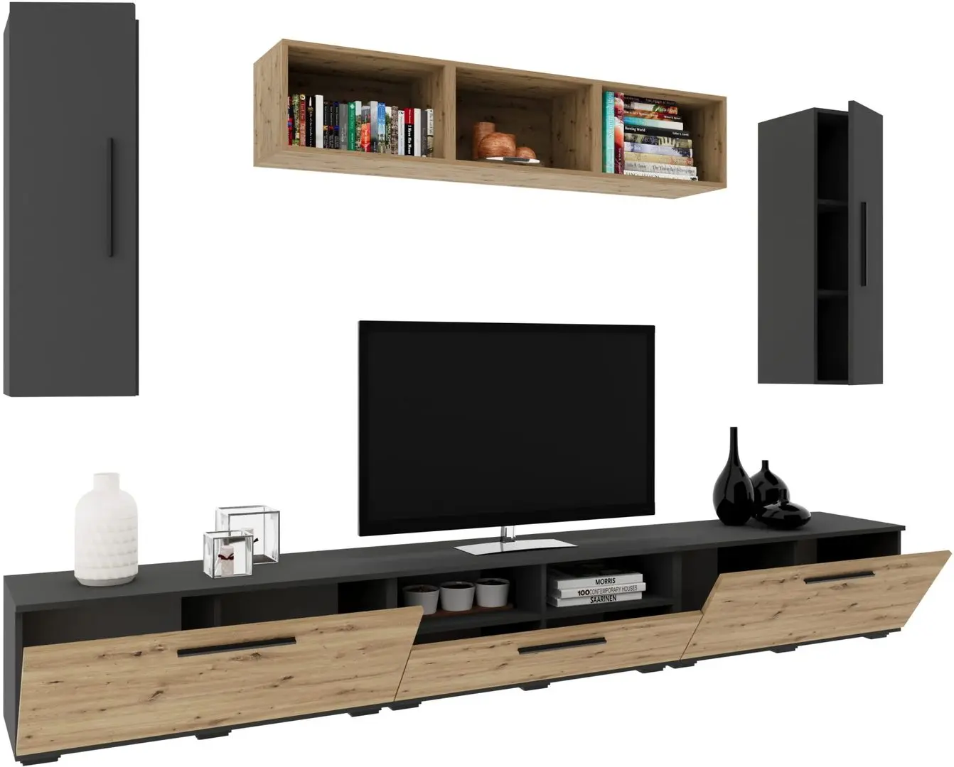 Living Haaus Kos V2 2.85m (Anthracite/Artisan Oak) - 3