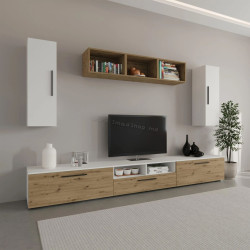 Гостиная Haaus Kos V2 2.85м (White/Artisan Oak)