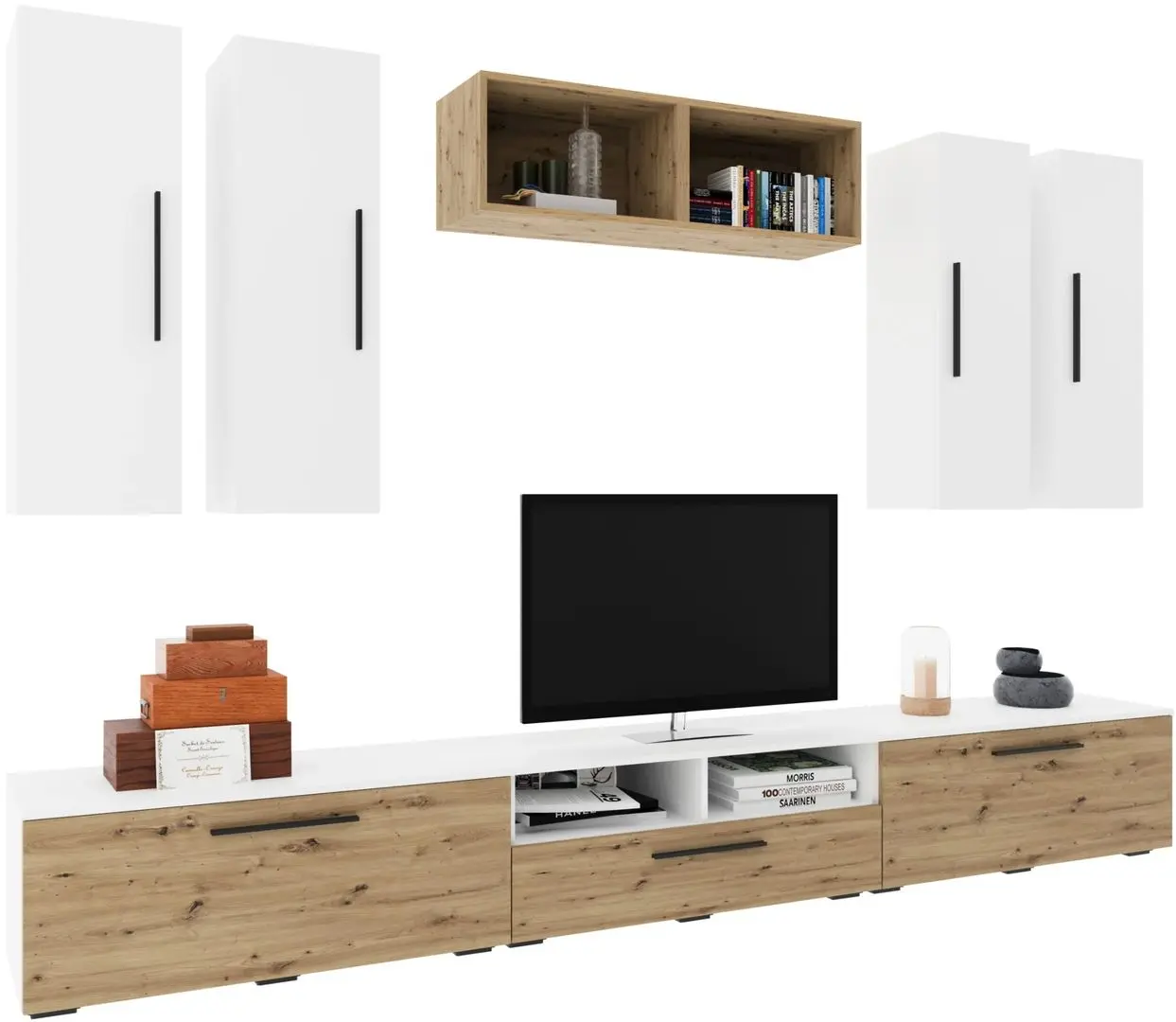 Living Haaus Kos V4 2.85m (White/Artisan Oak) - 2