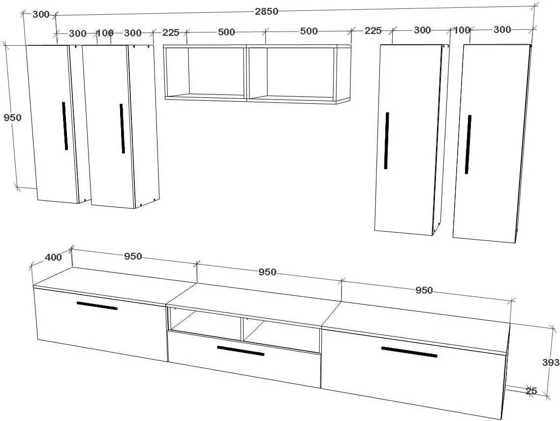Living Haaus Kos V4 2.85m (White/Artisan Oak) - 4