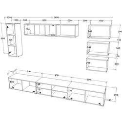 Living Haaus Kos V5 2.85m (Black/White Gloss) Thumb