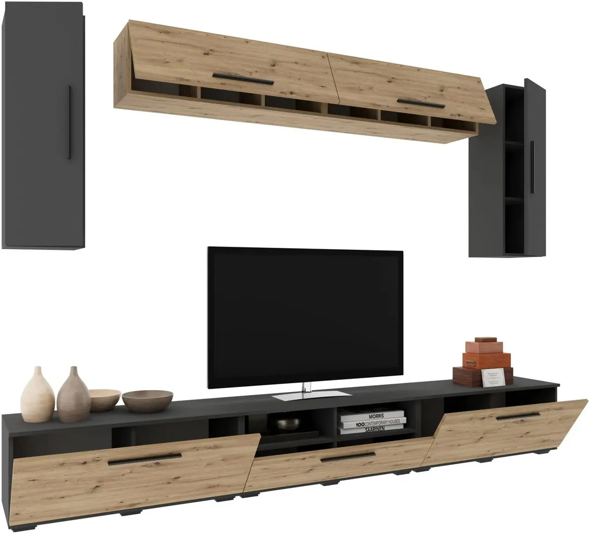 Living Haaus Kos V6 2.85m (Anthracite/Artisan Oak)