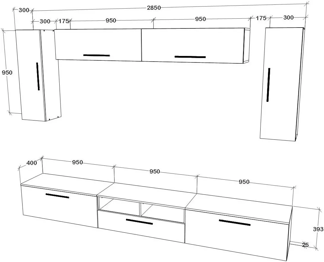 Living Haaus Kos V6 2.85m (Black/White Gloss) - 4