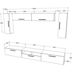 Living Haaus Kos V6 2.85m (White/Artisan Oak) Thumb