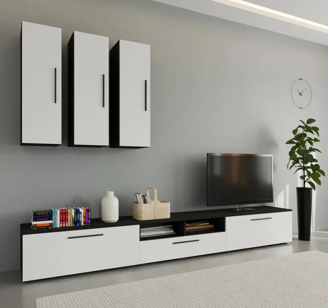 Living Haaus Kos V7 2.85m (Black/White Gloss)