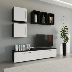 Living Haaus Kos V8 1.9m (Black/White Gloss)