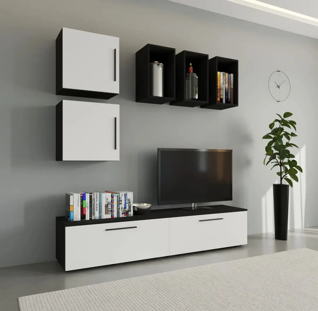 Living Haaus Kos V8 1.9m (Black/White Gloss)